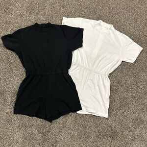 LA Apparel Romper Bundle – Black & White – Women’s XS/ 2-Piece Set